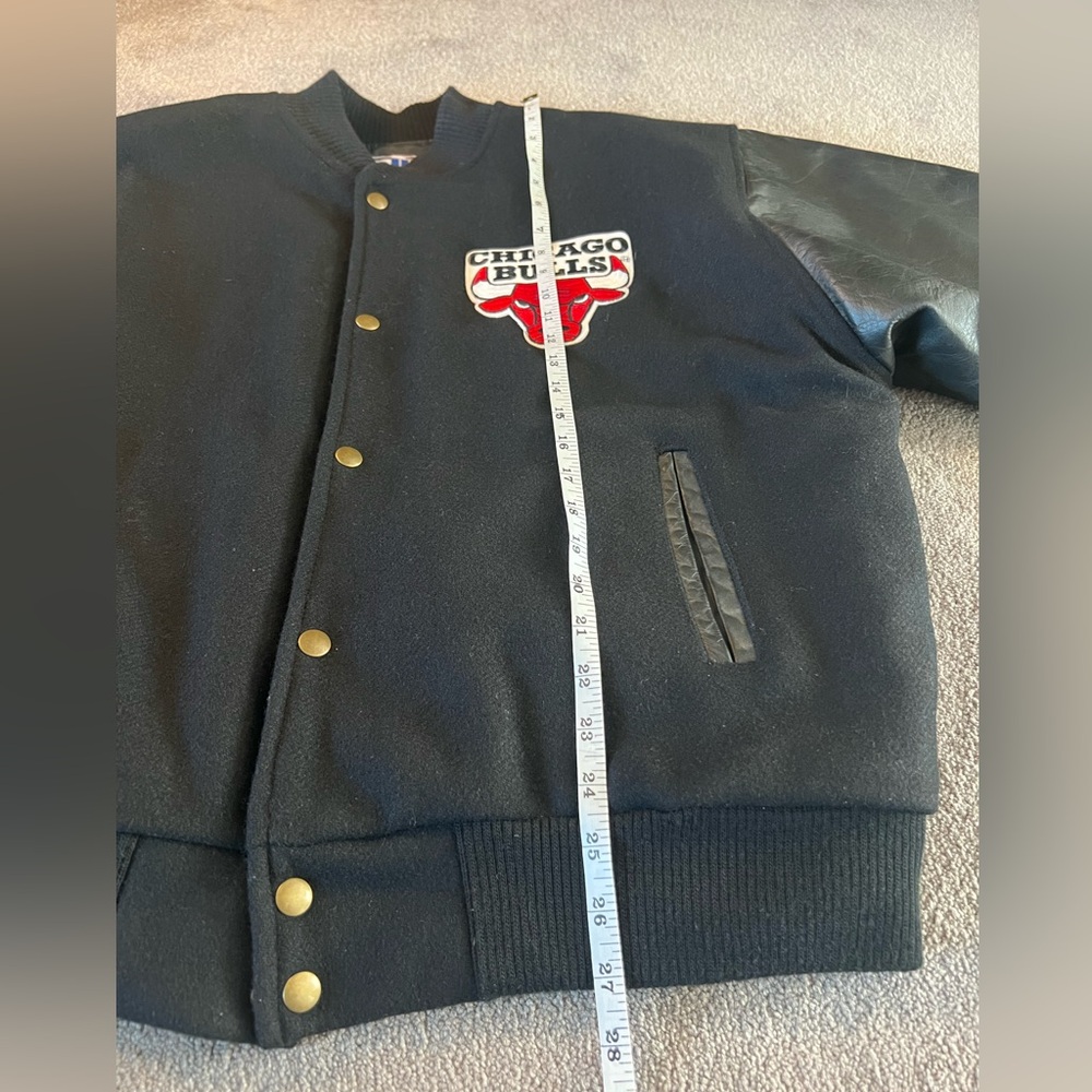 Vintage Chalk Line Chicago Bulls Leather & Wool Letterman Jacket - Picture 10 of 10